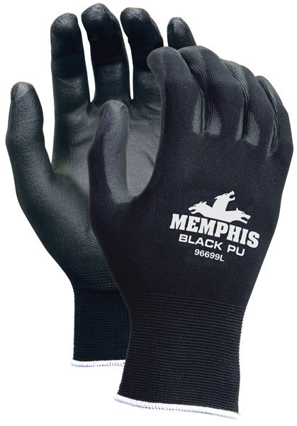 MEMPHIS GLOVE BLACK PU X LARGE COATED GLOVES,96699XL
