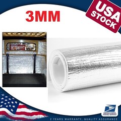 Insulation Foam Mat 21.5Sqft Foam Core Radiant Barrier For Car Cabin Window Home
