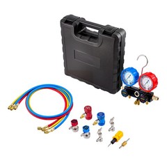Uimoso 3-Way AC Manifold Gauge Set for R134a R404A R1234yf R22 Refrigerants