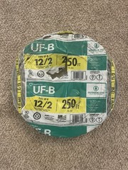 250′ Southwire 12 AWG 12/2 UF-B Underground Feeder Cable 600V Copper Gray