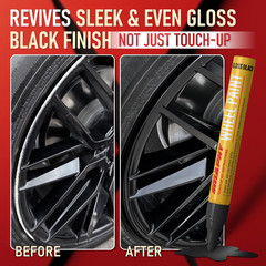 Wheel Scratch Repair Kit, Gloss Black Rim Repair Kit Curb Rash, DIY Alloy Wheel