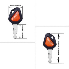 5 For Kubota Ignition Keys 459A Excavator Backhoe Skid Steer Track Loader