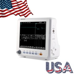 ETERFANT 8″ Patient Monitor ICU CCU Vital Sign For Hospital NIBP, SPO2, PR,TEMP