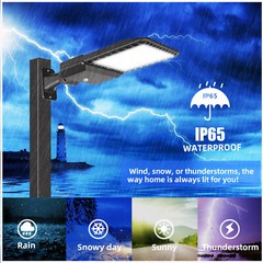 200W LED Parking Lot Shoebox Pole Light Outdoor Commercial Area Light AC100-277V