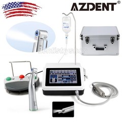 AZDENT Dental Surgical Implant Motor Touch Screen 20:1 Fiber Optic Contra Angle