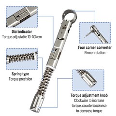 Dental Universal Implant Prosthetic Kit Torque Wrench Screw Drivers Remover 16pc