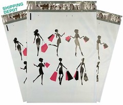 1,000 Custom Design 10×13 Poly Mailers Cute Shopping Pink Black Envelope Mailers