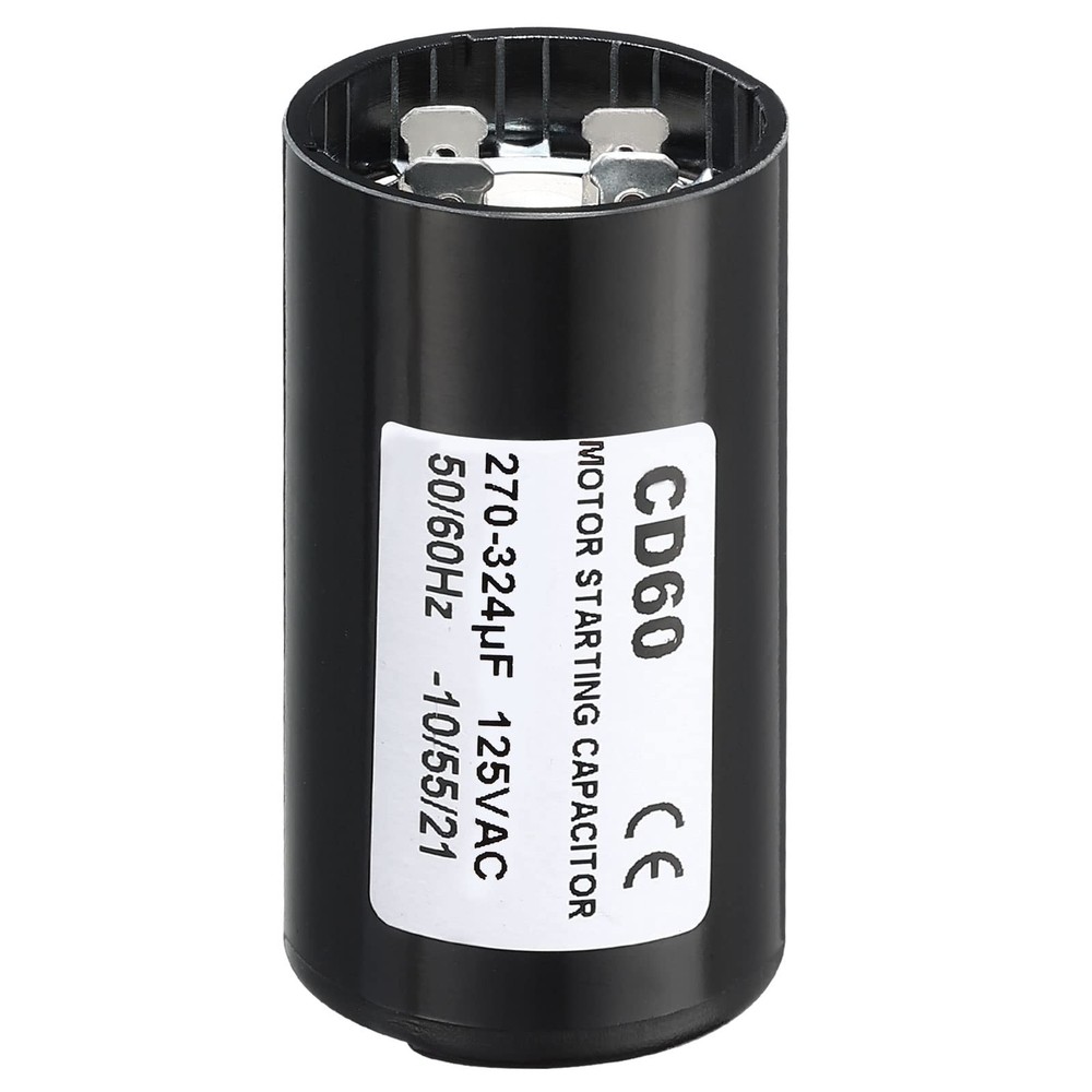 PATIKIL Motor Start Capacitor, 270-324uF/Mfd 125V 50/60Hz CD60 Run Capacitor …