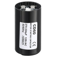 PATIKIL Motor Start Capacitor, 270-324uF/Mfd 125V 50/60Hz CD60 Run Capacitor …