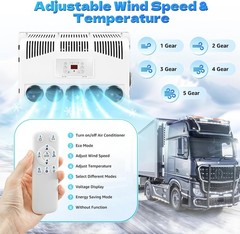 12V 12000 BTU Truck Cab Air Conditioner Split AC For Semi Trucks Bus RV Caravan