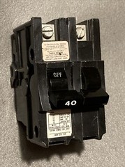 NA240 FPE Federal Pacific 40 Amp 2 Pole Stab-Lok Black Handle / White “40”