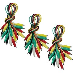 30PCS Alligator Clips Test Leads Wires 5 Color Dual End Crocodile Clips