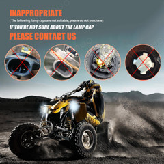 2 Bright 6000K LED light bulb for Polaris ATV 2010 SPORTSMAN 300 Headlight: USA