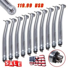 10 Packs Dental High Speed Handpiece Turbine Push Fit NSK PANA MAX 4 HOLES U3BM