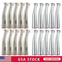 LED SANDENT Electric Handpiece 1:5 Contra Angle Fiber Optic High Speed