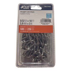 Blue Hawk 5/32″ x 10ft Straight Link Chain Stainless Steel 500LB Medium Duty