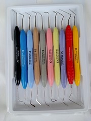 10 Pcs Dental Composite Filling Instruments LM Arte Silicone Handle