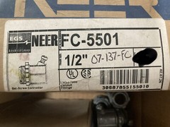 NEER stell conduit Set-Screw Connector FC-5501 1/2” 4 Pack