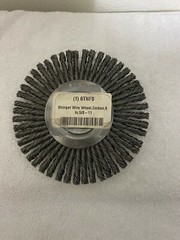 TWIST WIRE WHEEL BRUSH, TREADED ARBOR 6″ in. 5/8-11 STEEL NEW MADE USA GRAINGER