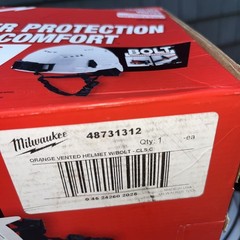 Milwaukee Bolt Orange Vented Helmet Type 2 Class C 48-73-1312