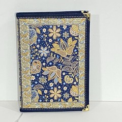 New METALLIC TAPESTRY Blue FLORAL Hardback LINED Journal Book Diary
