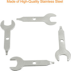 4 Pcs Collet Wrench Key, 3/8 Inch / 9.5Mm Stainless Steel Multitool Wrench, Sliv