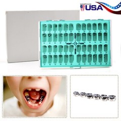 Dental Kids Crown Primary Molar Pediatric Crowns stainless steel 48 Sizes Kit OR