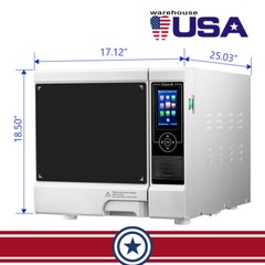18L/22L Dental Autoclave Steam Sterilizer Medical Class B Drying/w/ Printer