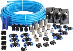 Shop Air Line Kit, 3/8 Inch (9.5MM) OD � 60 Feet Nylon Compressed Air Pipe, 200P