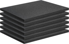 Polyethylene Foam Pads for Packing Foam Sheets Black – 16″ X 12″ X 0.4″- 6 Pack