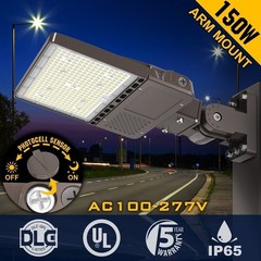 150W LED Shoebox Light Dusk To Dawn Outdoor Parking Lot Stadium Area Lighting
