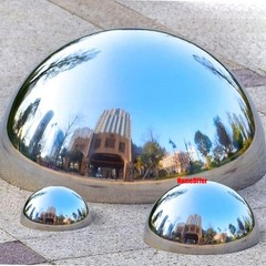 Stainless Steel Half Hollow Ball Sphere Hemisphere Gazing Globes Balls 25-300mm