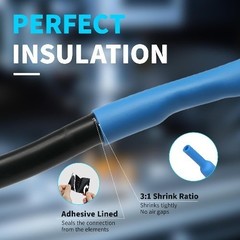 3/8 Inch Dual Wall Adhesive Lined Heat Shrink Tubing TubeGreen9.5mm(3/8″)-16.4ft