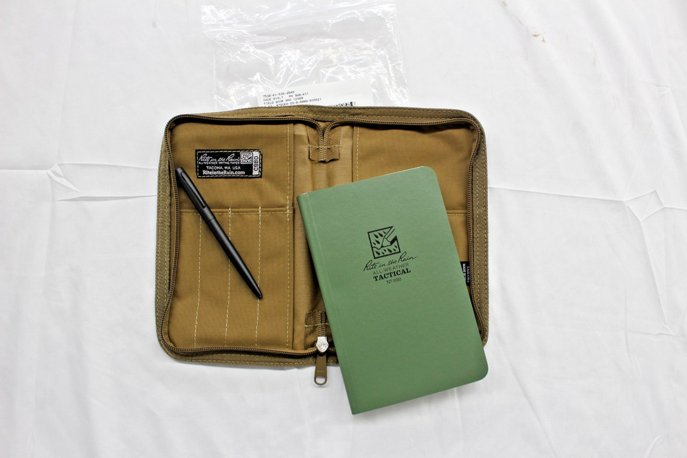 RITE IN THE RAIN 980T KIT ALL WEATHER 5X7 NOTEBOOK/PEN AND CARRYING CASE – TAN