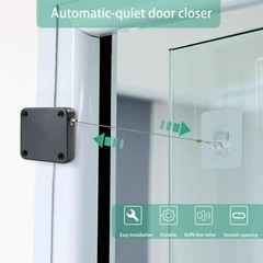 2Pcs Multifunctional Punch-Free With Drawstring Automatic Sensor Door Closer