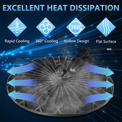 4 Pack 300W Led UFO High Bay Light Industrial Commercial Factory Warehouse Light