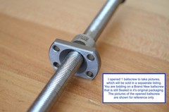 New THK MDK0801-3G2+165LC7 x165mm Ballscrew 8mm dia. x 1mm Pitch + Machined Ends