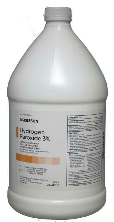 McKesson Hydrogen Peroxide, 3% Solution, 1 Gallon Bottle, 1 Count