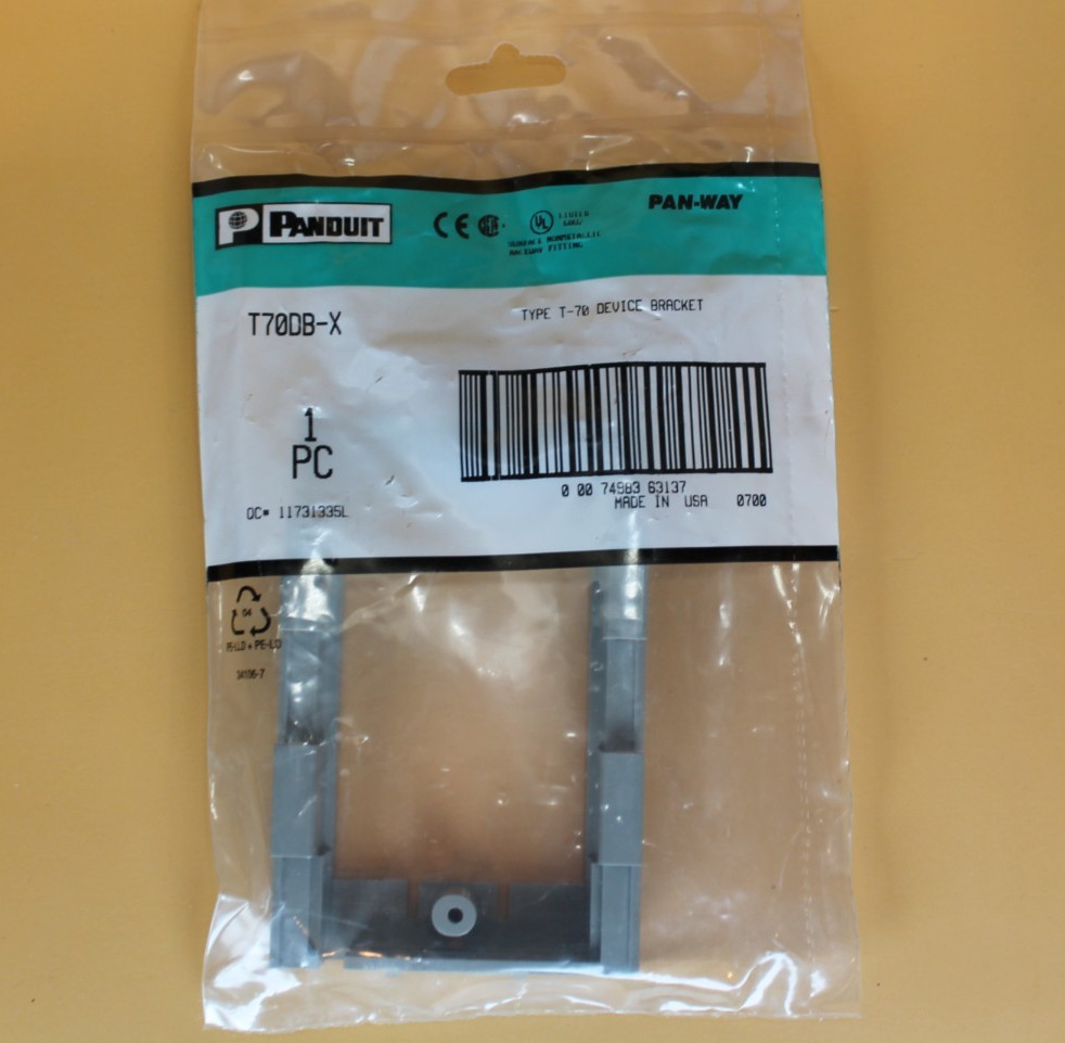 Panduit – T70DB-X – Non-Metallic Surface Raceway – T-70 Device Bracket – ONE – 1