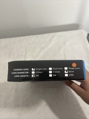 HD808 1080P LED Endoscope with 5” IPS HD Screen, USB-C, TF Card, IP67 NIB