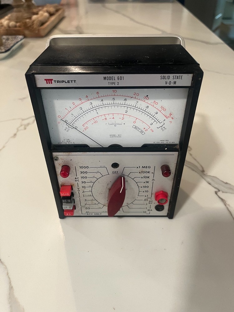Triplett Solid State VOM Model 601 Type 2 Analog Multimeter