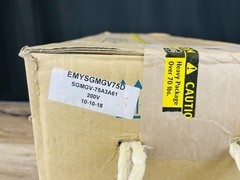Yaskawa SGMGV-75A3A61 200V 10HP AC Servo Motor High Inertia IP67 New In Box