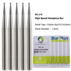 Wave Dental Carbide Bur FG330 Round 1/4 2 4 6 8 557 Friction Grip High Speed Bur