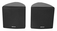 Cube by Rockville Pair of 3.5″ Black Commerical 70v Swivel Wall Mount Speakers