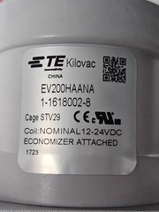Lot of 9 TE Connectivity Kilovac EV200HAANA high-voltage DC contactors.