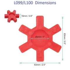 PREMIUM L099 L100 URETHANE Lovejoy Type Jaw Coupling Insert Spider (IPM)