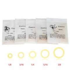 Dental Orthodontic Elastics Latex Braces Rubber Bands Ring 5000 Pcs/Box Zoo Pack