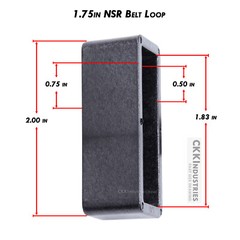 Hard Belt Loops – (4 Colors) – (Fits up to 2in Belts) – (w/Mounting Hardware)