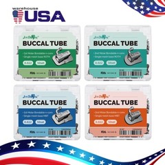 AZDENT Dental Orthodontic Buccal Tube 1st 2nd Molar Roth/MBT 018/022 Bondable US