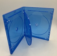 2 PCS NEW 15mm Blu-Ray 4-Disc Case With BluRay Logo, BL1504